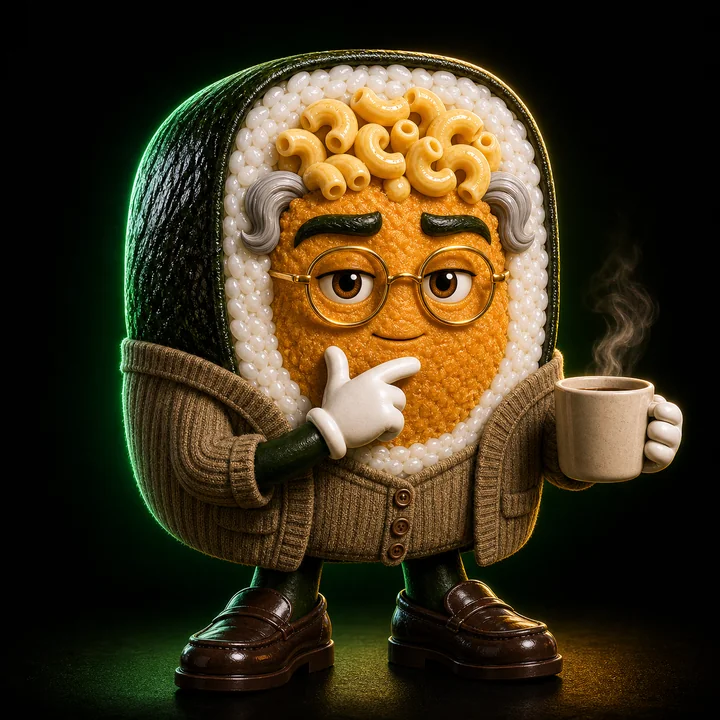 Mac, a SoulFood Sushi mentor character